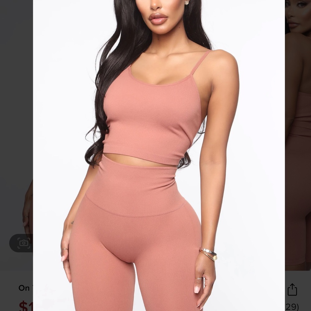 LAST DAY 9/5/26 Seamless Ribbed Layering Bike Shorts and Tank Top Set High Waist